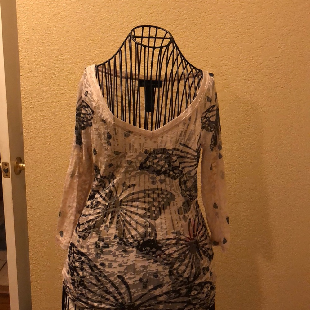 Inc top with black butterflies